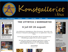 Tablet Screenshot of konstgallerietiahus.se